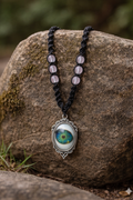 Hemp Necklace With Eyeball Pendant