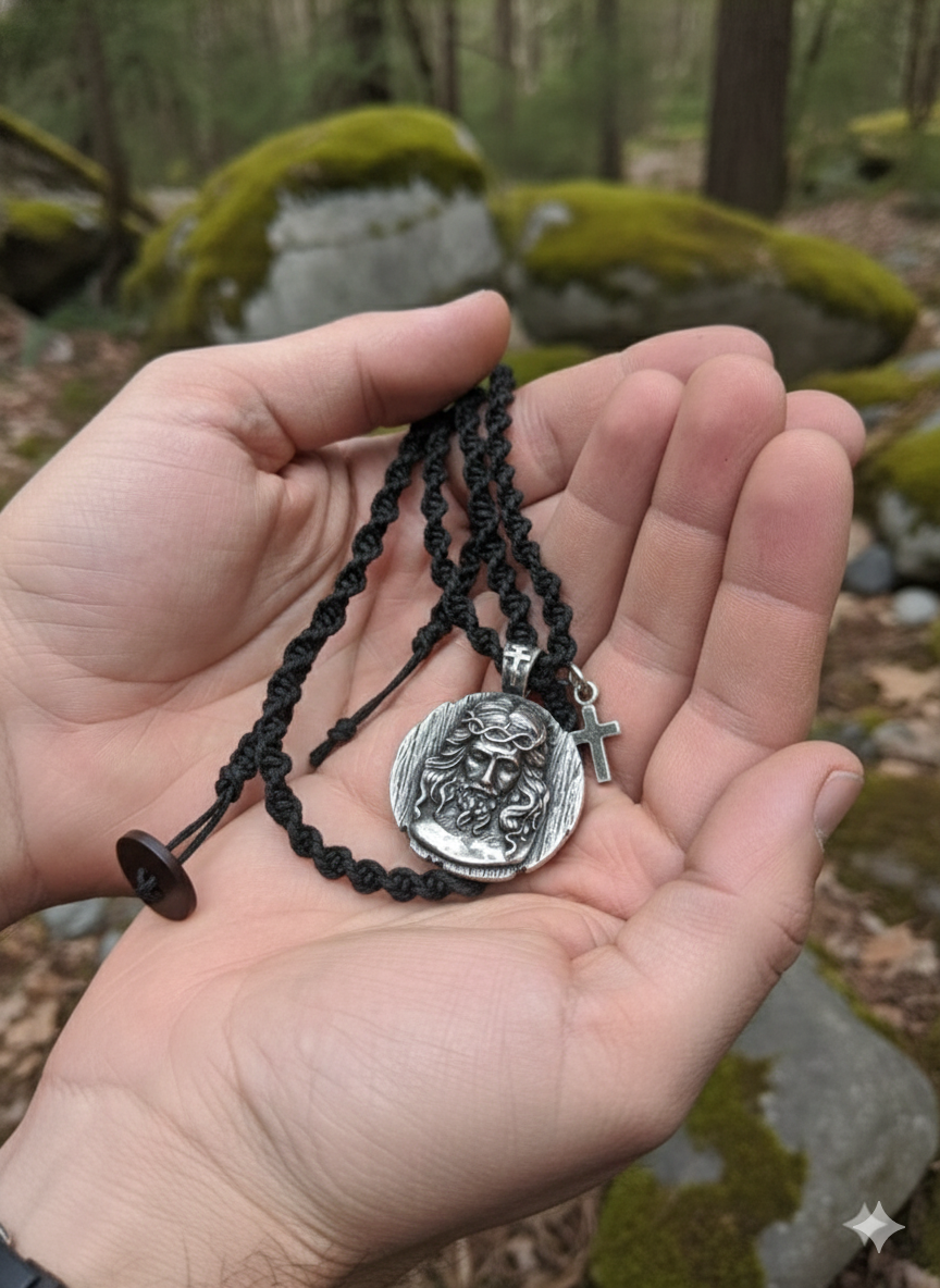 Jesus Hemp Necklace