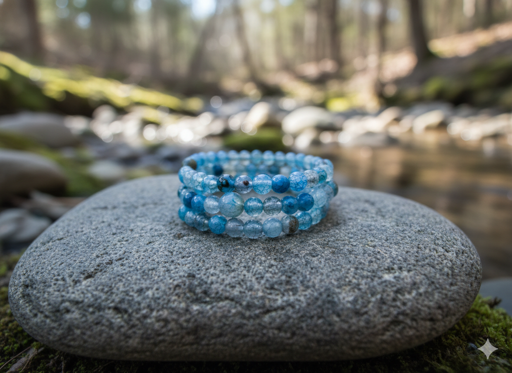 Blues Memory wire Bracelet