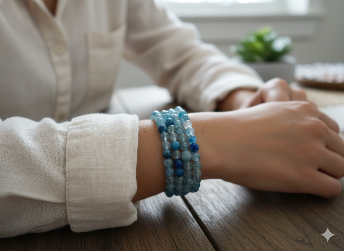 Blues Memory wire Bracelet