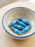 BLUE Handrolled Paperbeads
