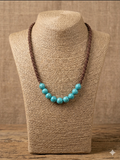 MAGNESITE STONE Macrame Hemp Necklace
